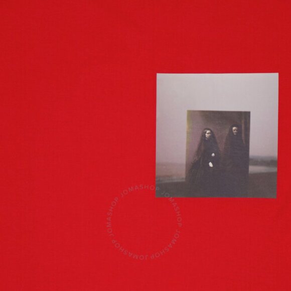 NWT Burberry Carrick Ladies Bright Red Cut-out Oversized T-shirt Small - Picture 7 of 7